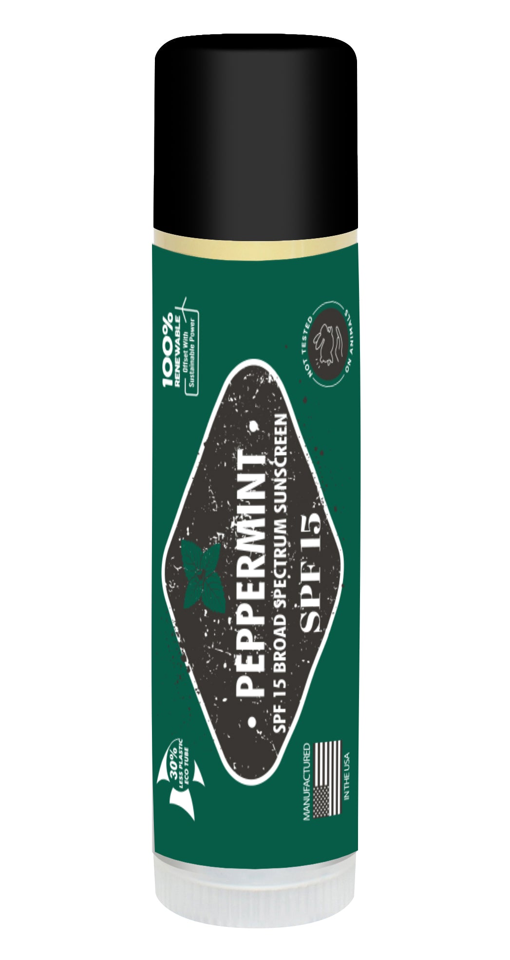 Peppermint Lip Balm Broad Spectrum SPF15 - PL101-SPF